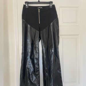 I.AM.GIA Women's Black Faux Leather Pants